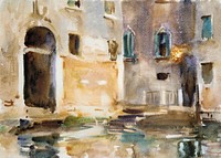 Venice (ca. 1903) by<a href="https://www.rawpixel.com/search/John%20Singer%20Sargent?sort=curated&amp;page=1&amp;topic_group=_my_topics"> John Singer Sargent</a>. Original from The MET Museum. Digitally enhanced by rawpixel.