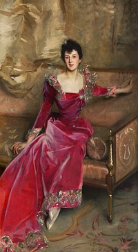 Mrs. Hugh Hammersley (1892) by<a href="https://www.rawpixel.com/search/John%20Singer%20Sargent?sort=curated&amp;page=1&amp;topic_group=_my_topics"> John Singer Sargent</a>. Original from The MET Museum. Digitally enhanced by rawpixel.