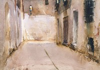 Venice (ca. 1880&ndash;1882) by<a href="https://www.rawpixel.com/search/John%20Singer%20Sargent?sort=curated&amp;page=1&amp;topic_group=_my_topics"> John Singer Sargent</a>. Original from The MET Museum. Digitally enhanced by rawpixel.