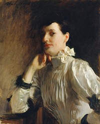 Mrs. Henry Galbraith Ward (ca. 1891&ndash;1894) by<a href="https://www.rawpixel.com/search/John%20Singer%20Sargent?sort=curated&amp;page=1&amp;topic_group=_my_topics"> John Singer Sargent</a>. Original from The MET Museum. Digitally enhanced by rawpixel.