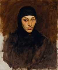 Egyptian Woman (ca. 1890–1891) by John Singer Sargent. Original from The MET Museum. Digitally enhanced by rawpixel.