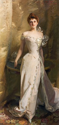 Portrait of Lisa Colt Curtis (1898) by <a href="https://www.rawpixel.com/search/John%20Singer%20Sargent?sort=curated&amp;page=1&amp;topic_group=_my_topics"> John Singer Sargent</a>. Original from The Cleveland Museum of Art. Digitally enhanced by rawpixel.