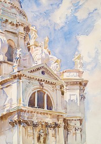 The Salute, Venice (ca. 1904&ndash;1907) by John Singer Sargent. Original from Yale University Art Gallery. Digitally enhanced by rawpixel.