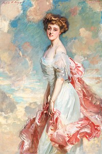 Miss Grace Woodhouse (1890) by <a href="https://www.rawpixel.com/search/John%20Singer%20Sargent?sort=curated&amp;page=1&amp;topic_group=_my_topics">John Singer Sargent</a>. Original from The National Gallery of Art. Digitally enhanced by rawpixel.