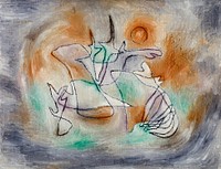 Howling Dog (1928) by <span style="display: none;"> </span><a href="https://www.rawpixel.com/search/paul%20klee?sort=curated&amp;page=1&amp;topic_group=_my_topics">Paul Klee</a>. Original from The Minneapolis Institute of Art. Digitally enhanced by rawpixel.