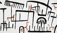 Animals in an Enclosure (1938) by <a href="https://www.rawpixel.com/search/paul%20klee?sort=curated&amp;page=1&amp;topic_group=_my_topics">Paul Klee</a>. Original from The Minneapolis Institute of Art. Digitally enhanced by rawpixel.