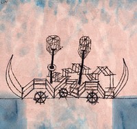 Alter Dampfer (Old Steamboat) (1922) by <a href="https://www.rawpixel.com/search/paul%20klee?sort=curated&amp;page=1&amp;topic_group=_my_topics">Paul Klee</a>. Original portrait painting from The Art Institute of Chicago. Digitally enhanced by rawpixel.