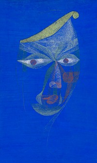 Bildnis eines Asiaten (Portrait of an Oriental) (1924) by <a href="https://www.rawpixel.com/search/paul%20klee?sort=curated&amp;page=1&amp;topic_group=_my_topics">Paul Klee</a>. Original from Yale University Art Gallery. Digitally enhanced by rawpixel.