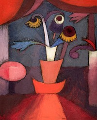 Autumn Flower (1922) by <a href="https://www.rawpixel.com/search/paul%20klee?sort=curated&amp;page=1&amp;topic_group=_my_topics">Paul Klee</a>. Original from Yale University Art Gallery. Digitally enhanced by rawpixel.