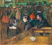 Moulin de la Galette (1889) painting in high resolution by Henri de Toulouse–Lautrec. Original from The Art Institute of Chicago. Digitally enhanced by rawpixel.