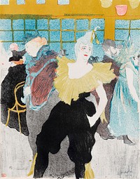 Elles: The Clownesse (1897) print in high resolution by Henri de Toulouse&ndash;Lautrec. Original from The Art Institute of Chicago. Digitally enhanced by rawpixel.
