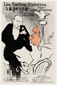 Les Vieilles histoires: Sagesse (1893) print in high resolution by <a href="https://www.rawpixel.com/search/Henri%20de%20Toulouse-Lautrec?sort=curated&amp;page=1&amp;topic_group=_my_topics">Henri de Toulouse&ndash;Lautrec</a>. Original from The Cleveland Museum of Art. Digitally enhanced by rawpixel.