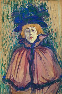 Jane Avril (ca.1891&ndash;1892) painting in high resolution by <a href="https://www.rawpixel.com/search/Henri%20de%20Toulouse-Lautrec?sort=curated&amp;page=1&amp;topic_group=_my_topics">Henri de Toulouse&ndash;Lautrec</a>. Original from The Sterling and Francine Clark Art Institute. Digitally enhanced by rawpixel.