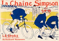 The Simpson Chain (1896) print in high resolution by <a href="https://www.rawpixel.com/search/Henri%20de%20Toulouse-Lautrec?sort=curated&amp;page=1&amp;topic_group=_my_topics">Henri de Toulouse&ndash;Lautrec</a>. Original from The Art Institute of Chicago. Digitally enhanced by rawpixel.