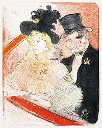 Au Concert (1896) print in high resolution by <a href="https://www.rawpixel.com/search/Henri%20de%20Toulouse-Lautrec?sort=curated&amp;page=1&amp;topic_group=_my_topics">Henri de Toulouse&ndash;Lautrec</a>. Original from Minneapolis Institute of Art. Digitally enhanced by rawpixel.