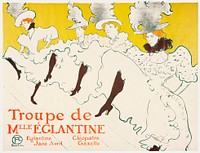Mademoiselle Eglantine&rsquo;s Troupe (1896) print in high resolution by <a href="https://www.rawpixel.com/search/Henri%20de%20Toulouse-Lautrec?sort=curated&amp;page=1&amp;topic_group=_my_topics">Henri de Toulouse&ndash;Lautrec</a>. Original from Minneapolis Institute of Art. Digitally enhanced by rawpixel.
