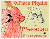 Le Photographe Sescau (1894) print in high resolution by Henri de Toulouse–Lautrec. Original from The MET Museum. Digitally enhanced by rawpixel.