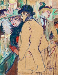 Alfred la Guigne (1894) painting in high resolution by Henri de Toulouse&ndash;Lautrec. Original from National Gallery of Art. Digitally enhanced by rawpixel.