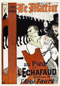 Au Pied de l&rsquo;Echafaud (1893) print in high resolution by Henri de Toulouse&ndash;Lautrec. Original from The Art Institute of Chicago. Digitally enhanced by rawpixel.