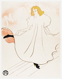 May Milton print in high resolution by Henri de Toulouse&ndash;Lautrec (1864-1901). Original from The Rijksmuseum. Digitally enhanced by rawpixel.