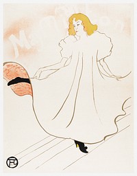 May Milton print in high resolution by Henri de Toulouse–Lautrec (1864-1901). Original from The Rijksmuseum. Digitally enhanced by rawpixel.