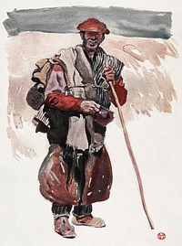 A Spanish tramp (1911) print in high resolution by <a href="https://www.rawpixel.com/search/Edward%20Penfield?sort=curated&amp;page=1&amp;topic_group=_my_topics">Edward Penfield</a>. Original from The New York Public Library. Digitally enhanced by rawpixel.