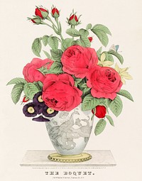 The Boquet by N. Currier. Original from Library of Congress. Digitally enhanced by rawpixel.