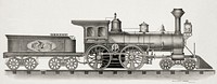 Railroad Engine by Ehrgott & Forbriger c.1894. Original from Library of Congress. Digitally enhanced by rawpixel.