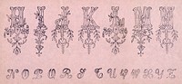 Embroidery samples, plate number 14 by Jose Guadalupe Posada (1852-1913). Original from Library of Congress. Digitally enhanced by rawpixel.