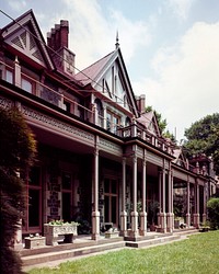 Rockwood Manor House, built in the 1850s in Wilmington, Delaware (1980-2006) by Carol M. Highsmith. Original image from Library of Congress. Digitally enhanced by rawpixel.