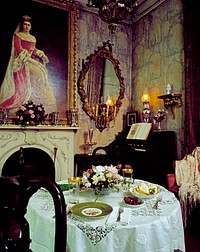 Portrait of Bessie Bringhurst Galt Smith in Rockwood Manor, in Wilmington, Delaware (1980-2006) by <a href="https://www.rawpixel.com/search/carol%20m.%20highsmith?sort=curated&amp;page=1">Carol M. Highsmith</a>. Original image from Library of Congress. Digitally enhanced by rawpixel.