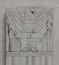 Exterior bas-relief, Theodore Levin United States Courthouse, Detroit Federal Building, Detroit, Michigan (2010) by Carol M. Highsmith. Original image from Library of Congress. Digitally enhanced by rawpixel.