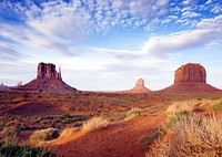Monument Valley, perhaps the most enduring and definitive images of the American West. Original image from <a href="https://www.rawpixel.com/search/carol%20m.%20highsmith?sort=curated&amp;page=1">Carol M. Highsmith</a>&rsquo;s America, Library of Congress collection. Digitally enhanced by rawpixel.