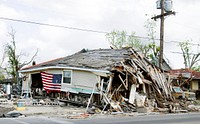 Barber Shop located in Ninth Ward in New Orleans - damaged by Hurricane Katrina 2005. Original image from Carol M. Highsmith&rsquo;s America, Library of Congress collection. Digitally enhanced by rawpixel.