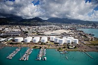 Aerial view of Honolulu, Hawaii. Original image from Carol M. Highsmith&rsquo;s America, Library of Congress collection. Digitally enhanced by rawpixel.