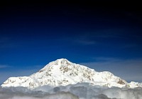 Mount McKinley or Denali (&quot;The Great One&quot;) in Alaska is the highest mountain peak in North America, at a height of approximately 20,320 feet above sea level. Original image from <a href="https://www.rawpixel.com/search/carol%20m.%20highsmith?sort=curated&amp;page=1">Carol M. Highsmith</a>&rsquo;s America, Library of Congress collection. Digitally enhanced by rawpixel.