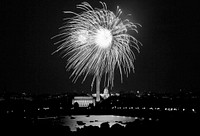 Washington, D.C. July 4th fireworks. Original image from Carol M. Highsmith&rsquo;s America, Library of Congress collection. Digitally enhanced by rawpixel.