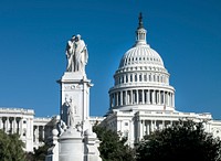 Capitol Hill and The Peace Monument, Washington D.C.Original image from Carol M. Highsmith’s America, Library of Congress collection. Digitally enhanced by rawpixel.