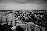 Badlands National Park, in southwest South Dakota, United States. Original image from <a href="https://www.rawpixel.com/search/carol%20m.%20highsmith?sort=curated&amp;page=1">Carol</a><a href="https://www.rawpixel.com/search/carol%20m.%20highsmith?sort=curated&amp;page=1"> M. Highsmith</a>&rsquo;s America, Library of Congress collection. Digitally enhanced by rawpixel.