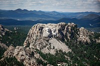 Mount Rushmore Aerial. Original image from <a href="https://www.rawpixel.com/search/carol%20m.%20highsmith?sort=curated&amp;page=1">Carol M. Highsmith</a>&rsquo;s America, Library of Congress collection. Digitally enhanced by rawpixel.