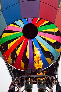 Decatur, Alabama annual Hot Air Balloon Jubilee Festival. Original image from <a href="https://www.rawpixel.com/search/carol%20m.%20highsmith?sort=curated&amp;page=1">Carol</a><a href="https://www.rawpixel.com/search/carol%20m.%20highsmith?sort=curated&amp;page=1"> M. Highsmith</a>&rsquo;s America, Library of Congress collection. Digitally enhanced by rawpixel.