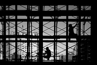 Restoration work on Reading Terminal. Original image from <a href="https://www.rawpixel.com/search/carol%20m.%20highsmith?sort=curated&amp;page=1">Carol M. Highsmith</a>&rsquo;s America, Library of Congress collection. Digitally enhanced by rawpixel.