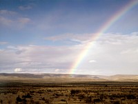 Rainbow over the West Texas prairie - Original image from <a href="https://www.rawpixel.com/search/carol%20m.%20highsmith?sort=curated&amp;page=1">Carol M. Highsmith</a>&rsquo;s America, Library of Congress collection. Digitally enhanced by rawpixel.