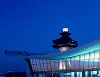 Dulles International Airport. Original image from Carol M. Highsmith&rsquo;s America, Library of Congress collection. Digitally enhanced by rawpixel.