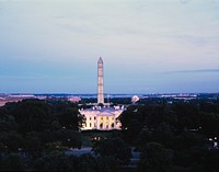 The Washington Monument at night. Original image from <a href="https://www.rawpixel.com/search/carol%20m.%20highsmith?sort=curated&amp;page=1">Carol M. Highsmith</a>&rsquo;s America, Library of Congress collection. Digitally enhanced by rawpixel.