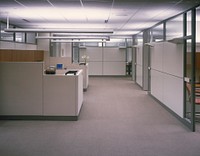 Office interior in the 80s. Original image from <a href="https://www.rawpixel.com/search/carol%20m.%20highsmith?sort=curated&amp;page=1">Carol M. Highsmith</a>&rsquo;s America, Library of Congress collection. Digitally enhanced by rawpixel.