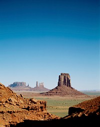 Monument Valley Navajo Tribal Park, USA. Old Mammoth Road. Original image from Carol M. Highsmith&rsquo;s America, Library of Congress collection. Digitally enhanced by rawpixel.