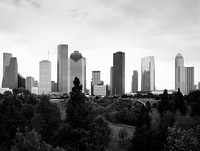 Houston, Texas skyline. Original image from Carol M. Highsmith&rsquo;s America, Library of Congress collection. Digitally enhanced by rawpixel.