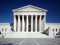 United States Supreme Court Building. Original image from <a href="https://www.rawpixel.com/search/carol%20m.%20highsmith?sort=curated&amp;page=1">Carol M. Highsmith</a>&rsquo;s America, Library of Congress collection. Digitally enhanced by rawpixel.