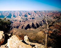 Grand Canyon Panorama. Old Mammoth Road. Original image from <a href="https://www.rawpixel.com/search/carol%20m.%20highsmith?sort=curated&amp;page=1">Carol M. Highsmith</a>&rsquo;s America, Library of Congress collection. Digitally enhanced by rawpixel.